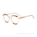 Runde Form rosa Farbe coole Farben Schön aussehende Acetatbrille